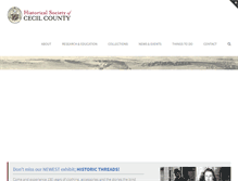 Tablet Screenshot of cecilhistory.org
